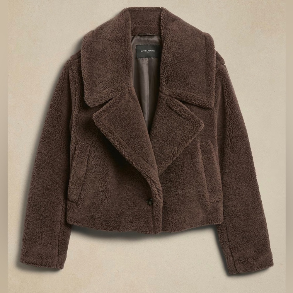 Vintage Cropped Faux Fur Jacket